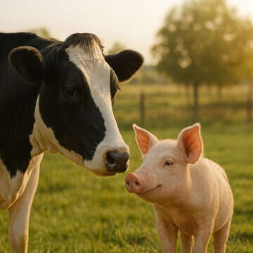 Rinder Schweinefutter Bubblenavibanner